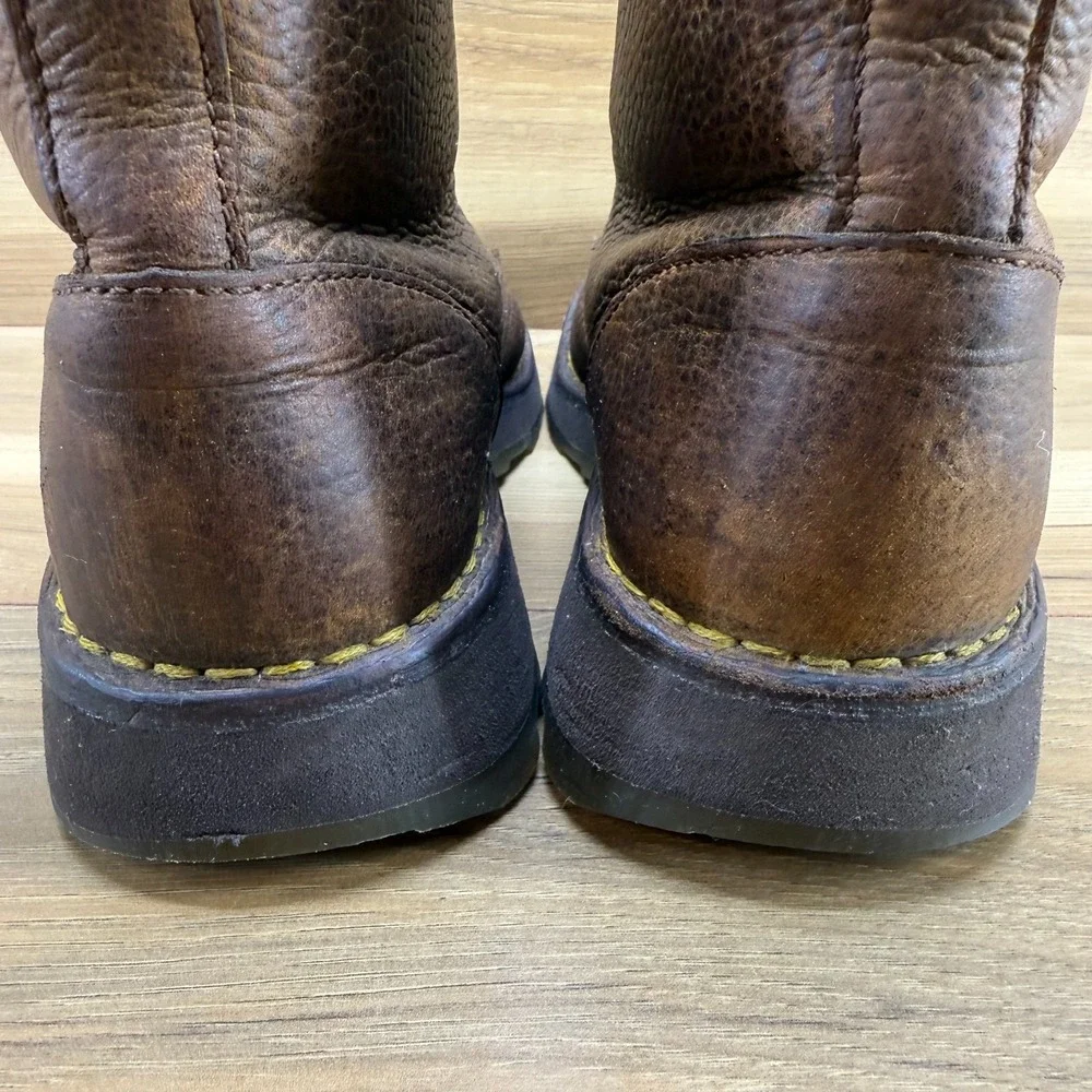 Dr Martens‎ Zachary Boots Men 8 Brown Distressed Leather Granola Aesthetic UK 7
